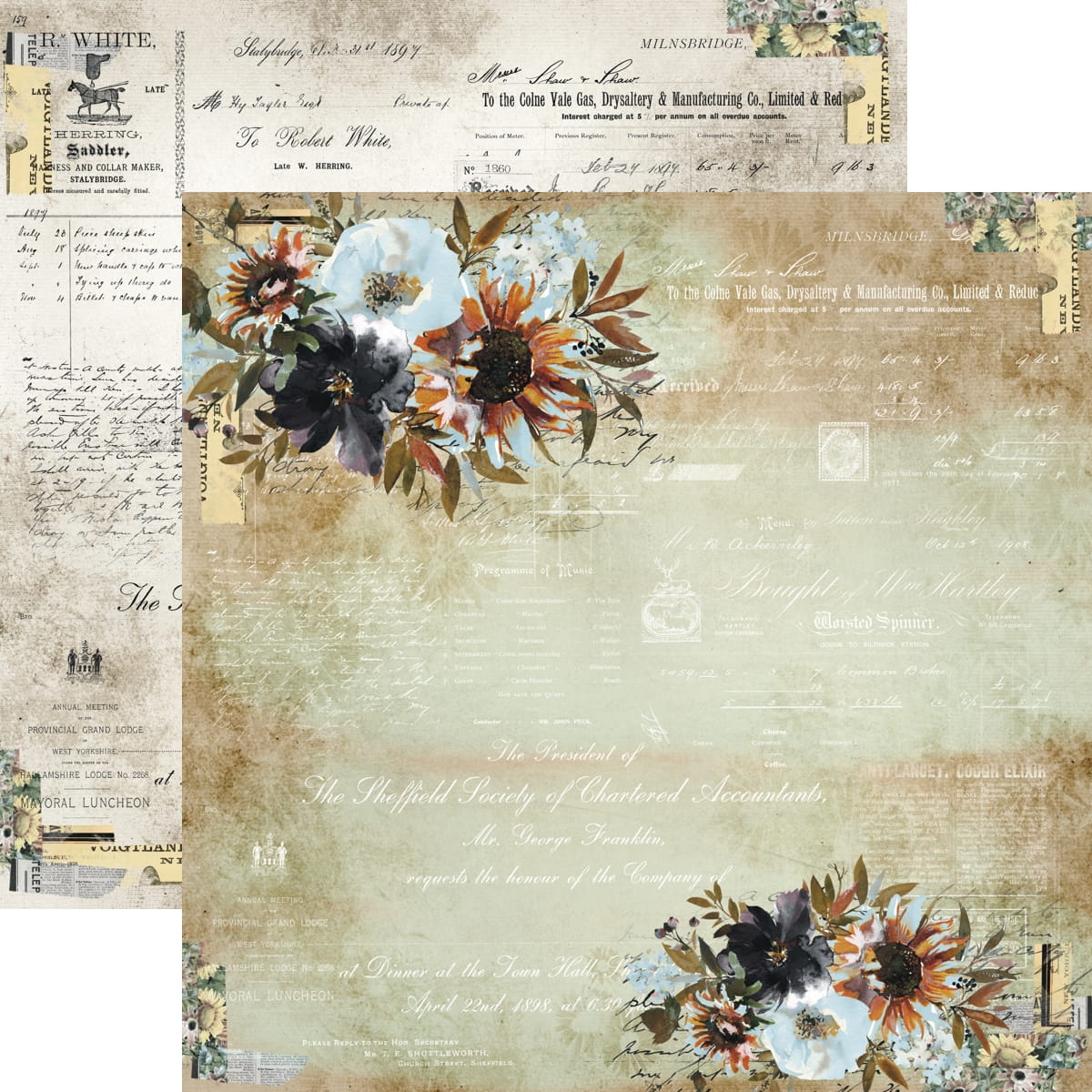 13Arts - End of Summer - 12x12 Paper Pack