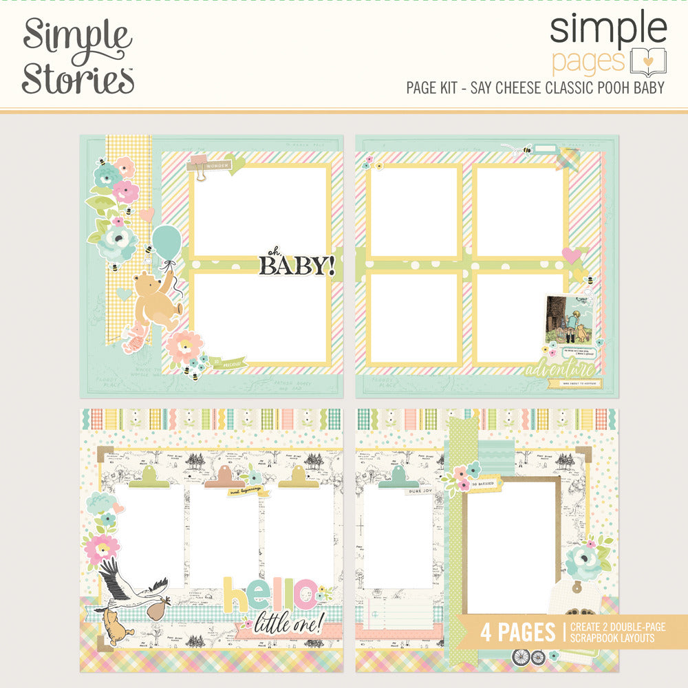 Simple Stories - Say Cheese Classic Pooh Baby - Layout Kit