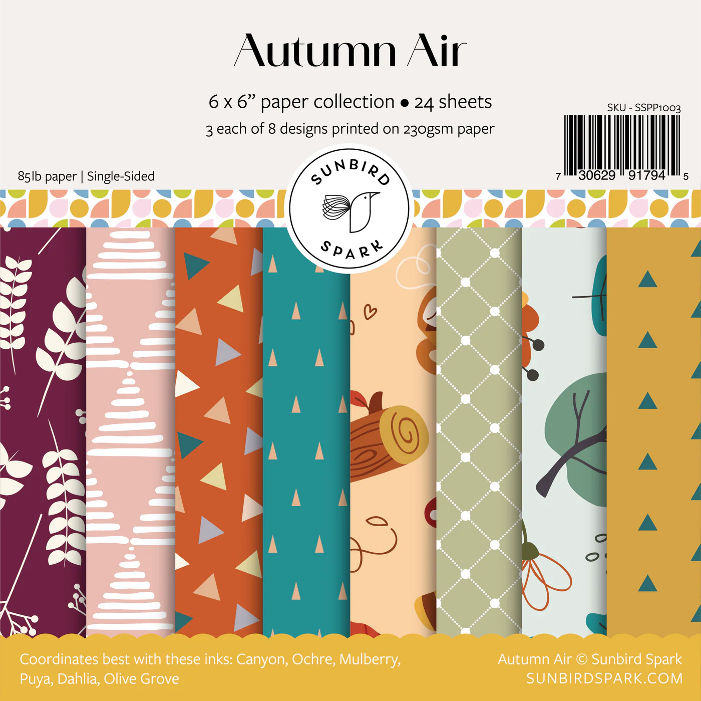 Sunbird Spark - Autumn Air 6x6 Paper Pad