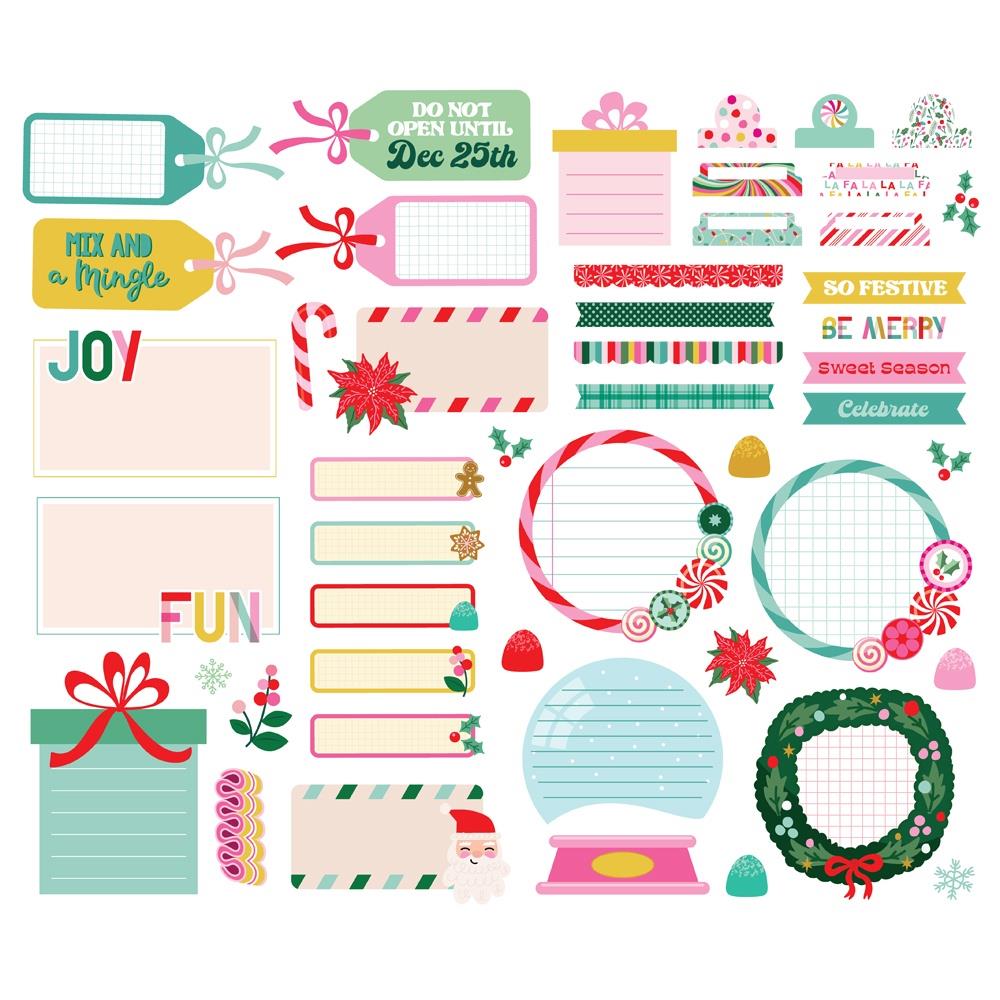 Simple Stories - Hard Candy Christmas - Journal Bits