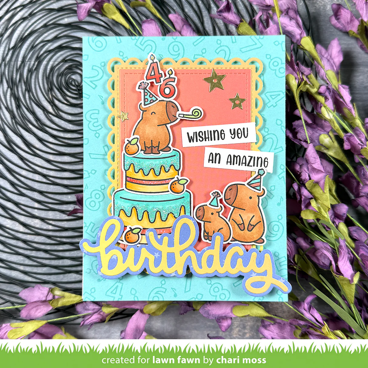 Lawn Fawn - Henry's Build-A-Sentiment: Birthday Stamp Set