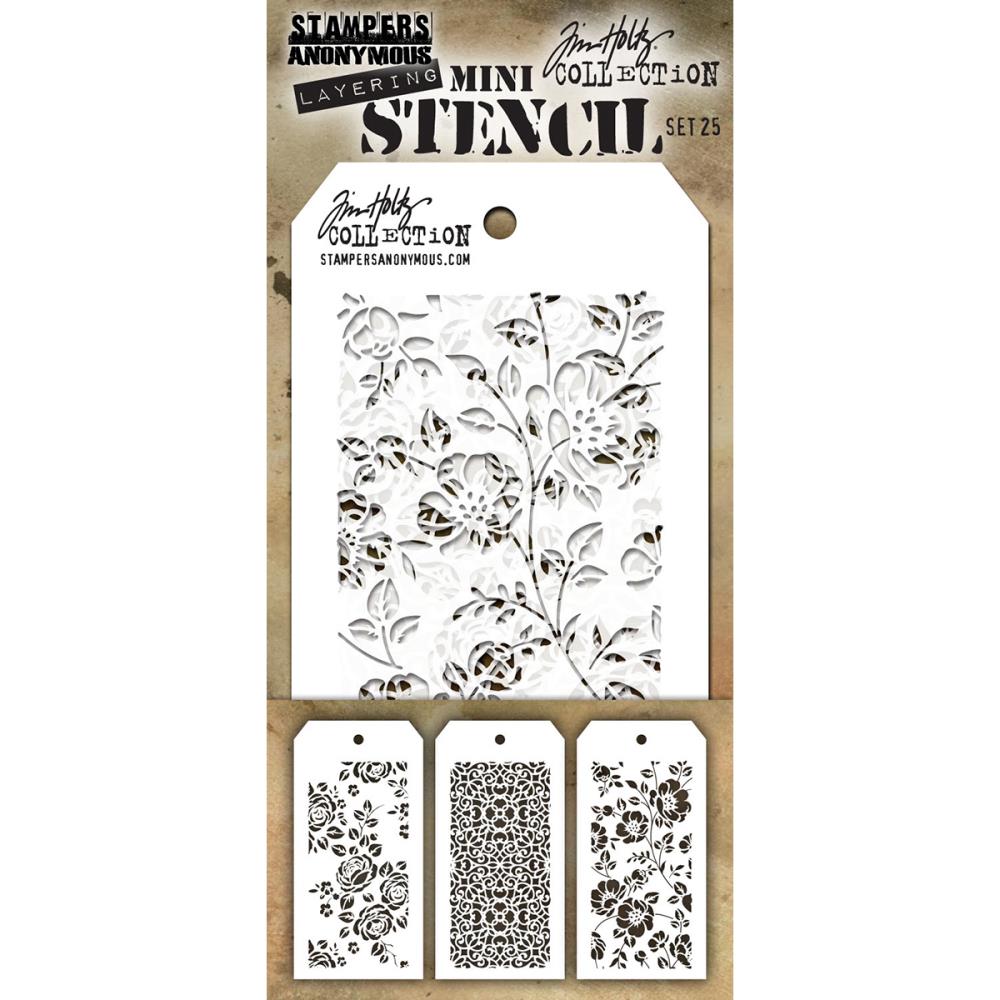 Tim Holtz - Mini Stencil Set - #25