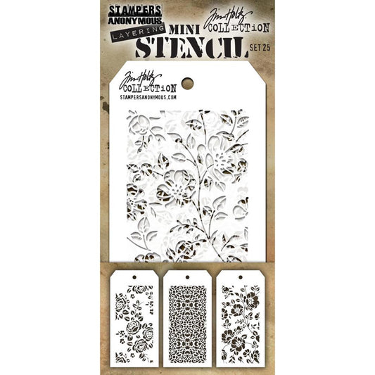 Tim Holtz - Mini Stencil Set - #25