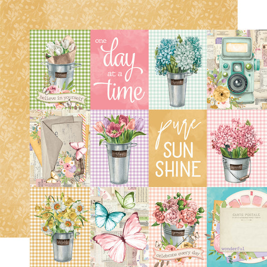 Simple Stories - Simple Vintage Flower Shoppe - 3x4 Elements Cardstock