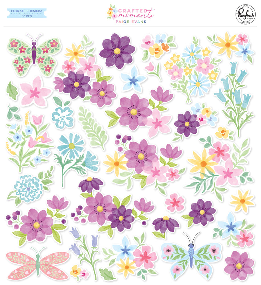 Pinkfresh - Crafted Moments - Floral Ephemera by Paige Evans