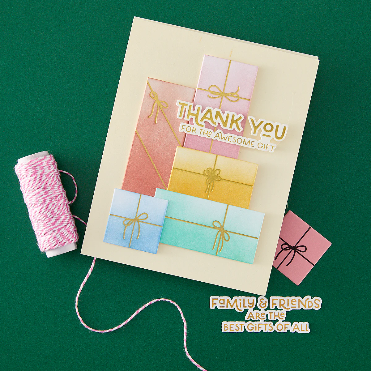 Hero Arts - Wrap It Up Letterpress + Foil & Placement Guide