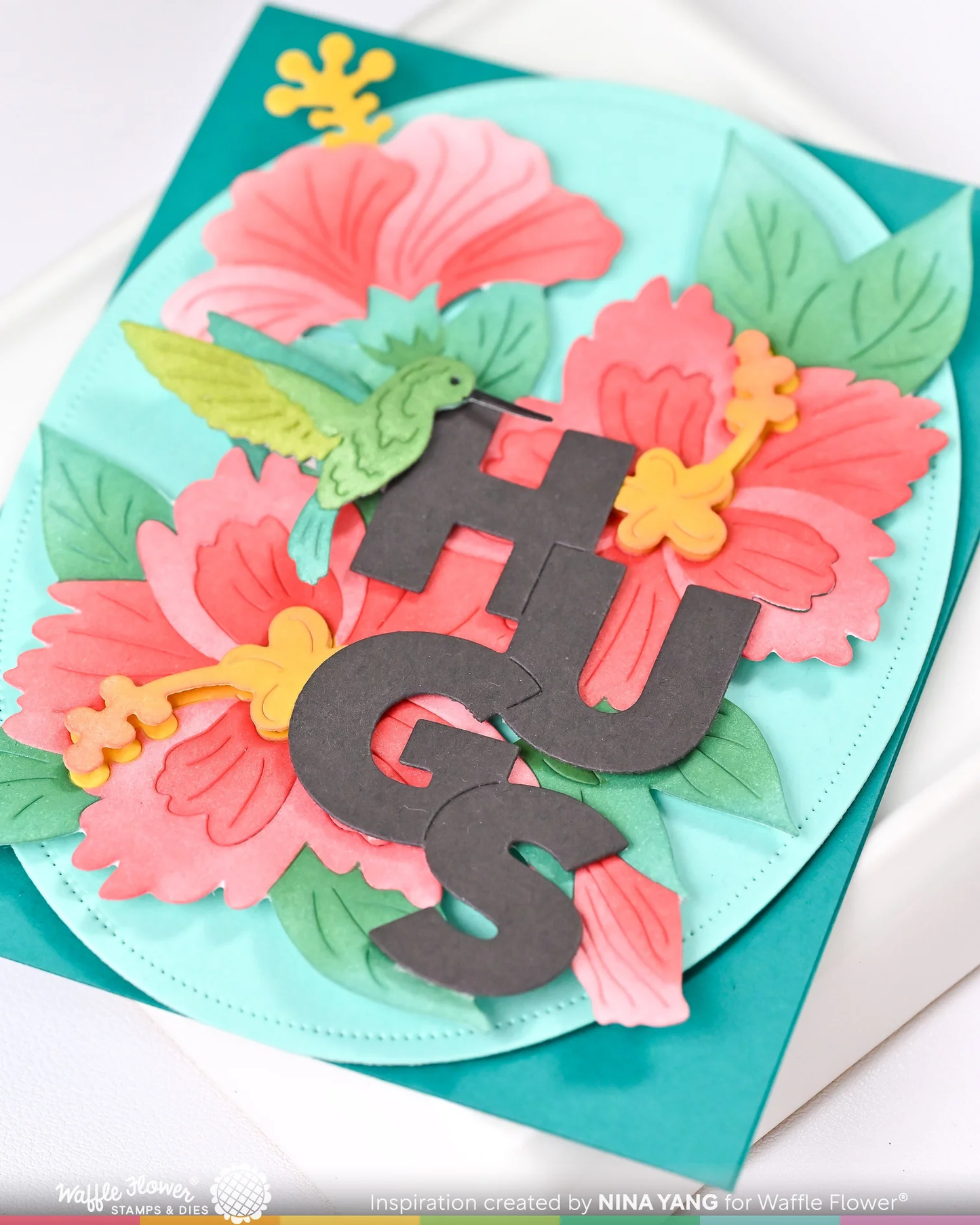Waffle Flower - Hibiscus Cluster Die Set