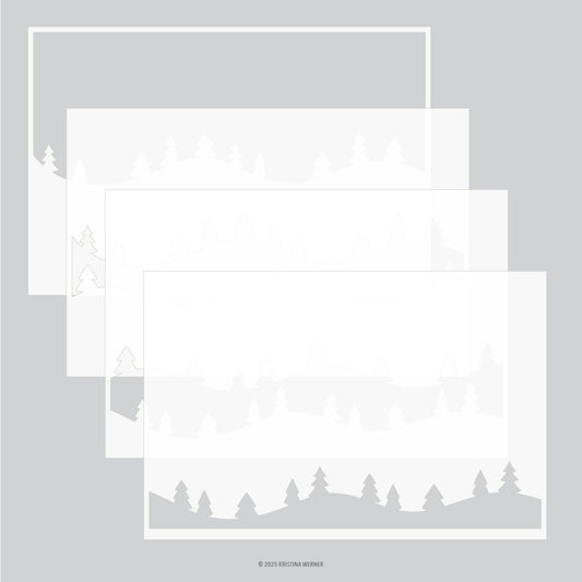 Concord & 9th - Trees and Forest Stencil Pack by Kristina Werner