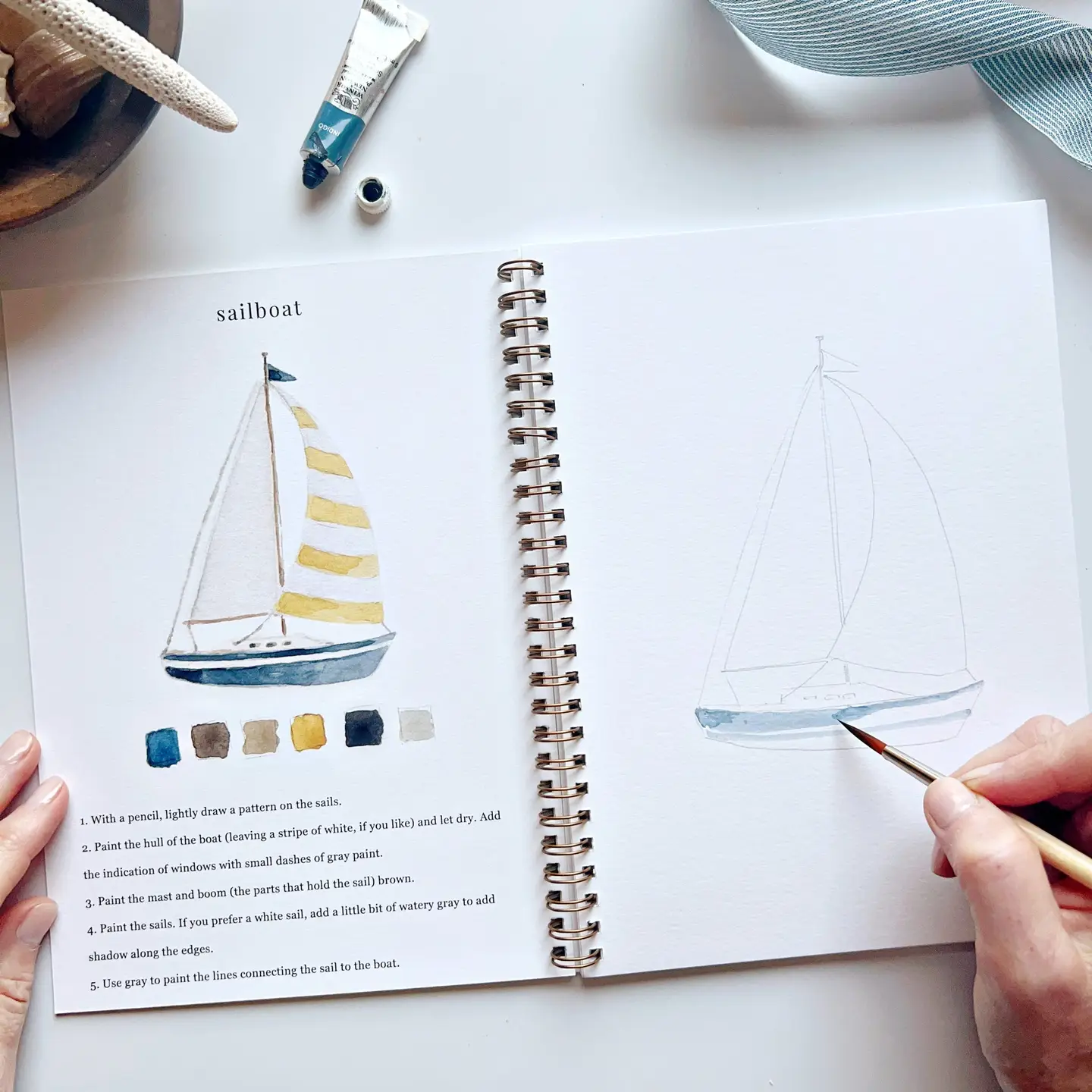 Emily Lex Studio - Watercolor Workbook - Seaside