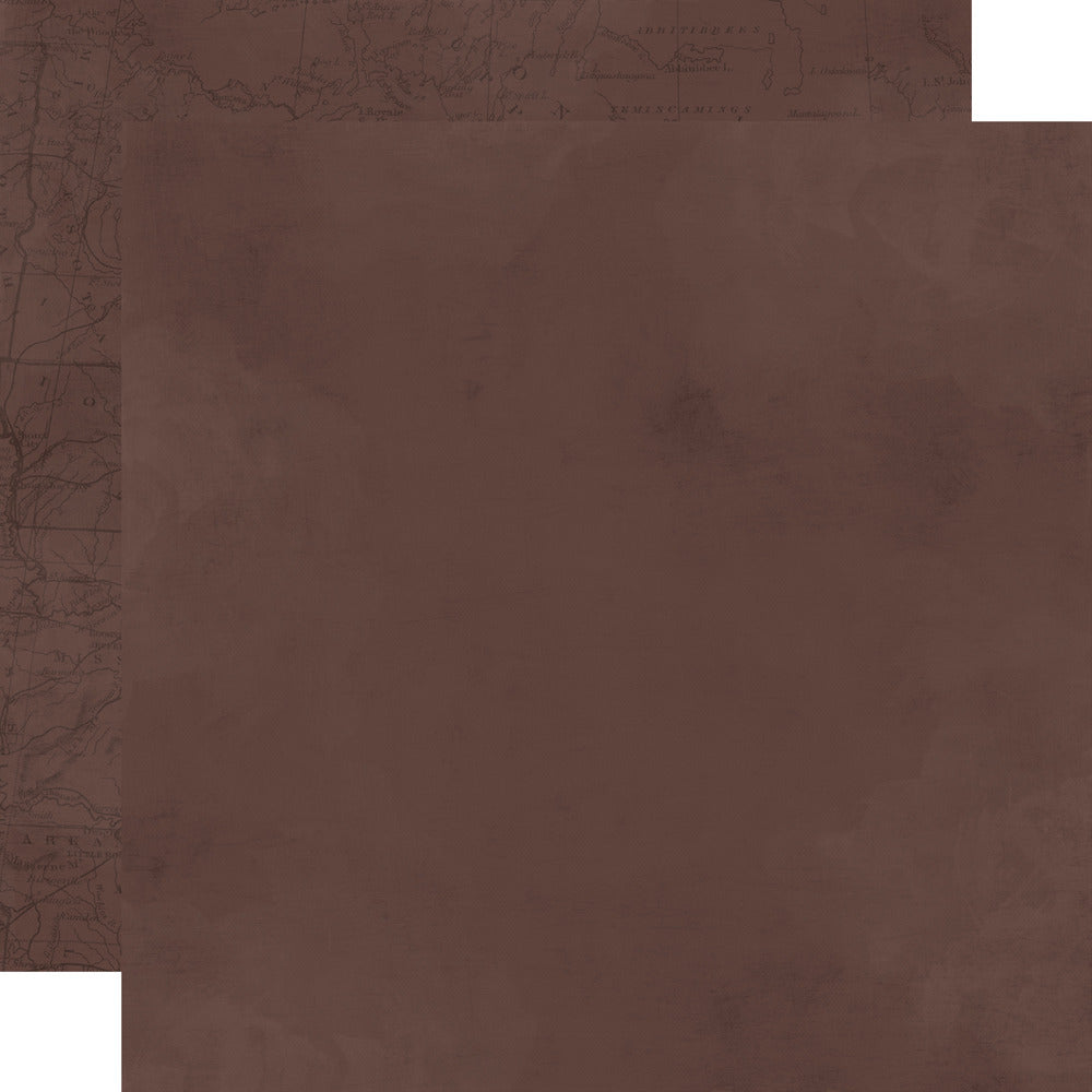 Simple Stories - Simple Vintage Woodlands - Simple Vintage Basics Paper: Chestnut