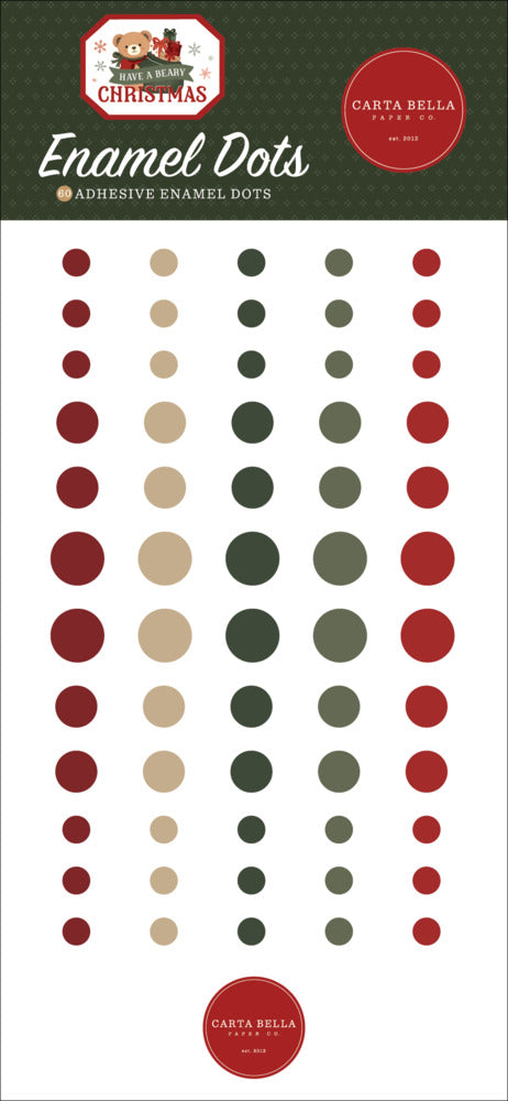 Carta Bella - Have a Beary Christmas - Enamel Dots