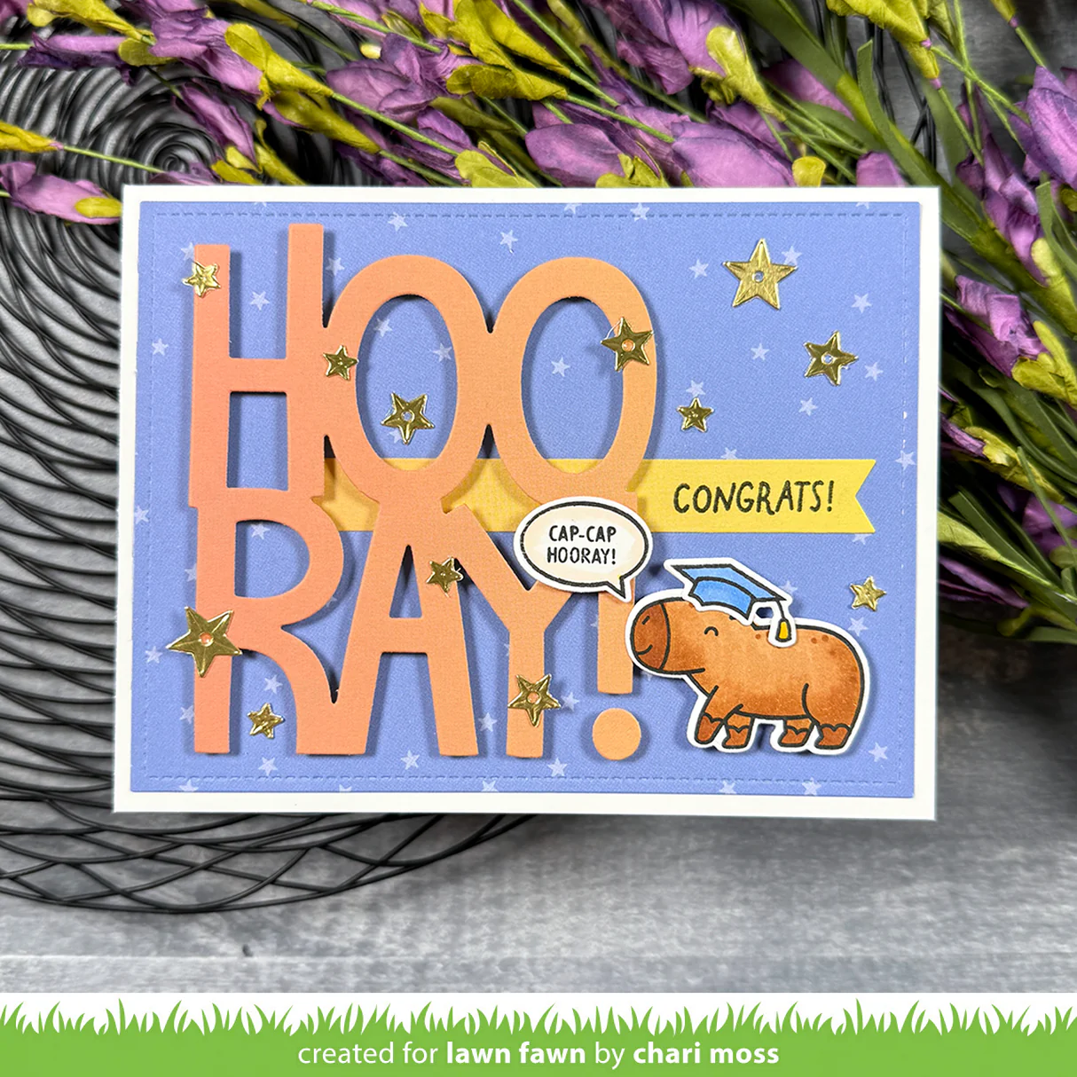 Lawn Fawn - Capybaras! Stamp, Die & Stencil Bundle