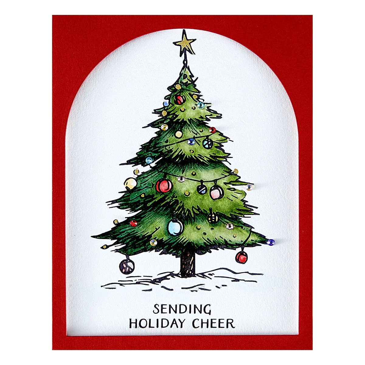 Spellbinders - BetterPress - Twinkle Bright Tree Registration Press Plates