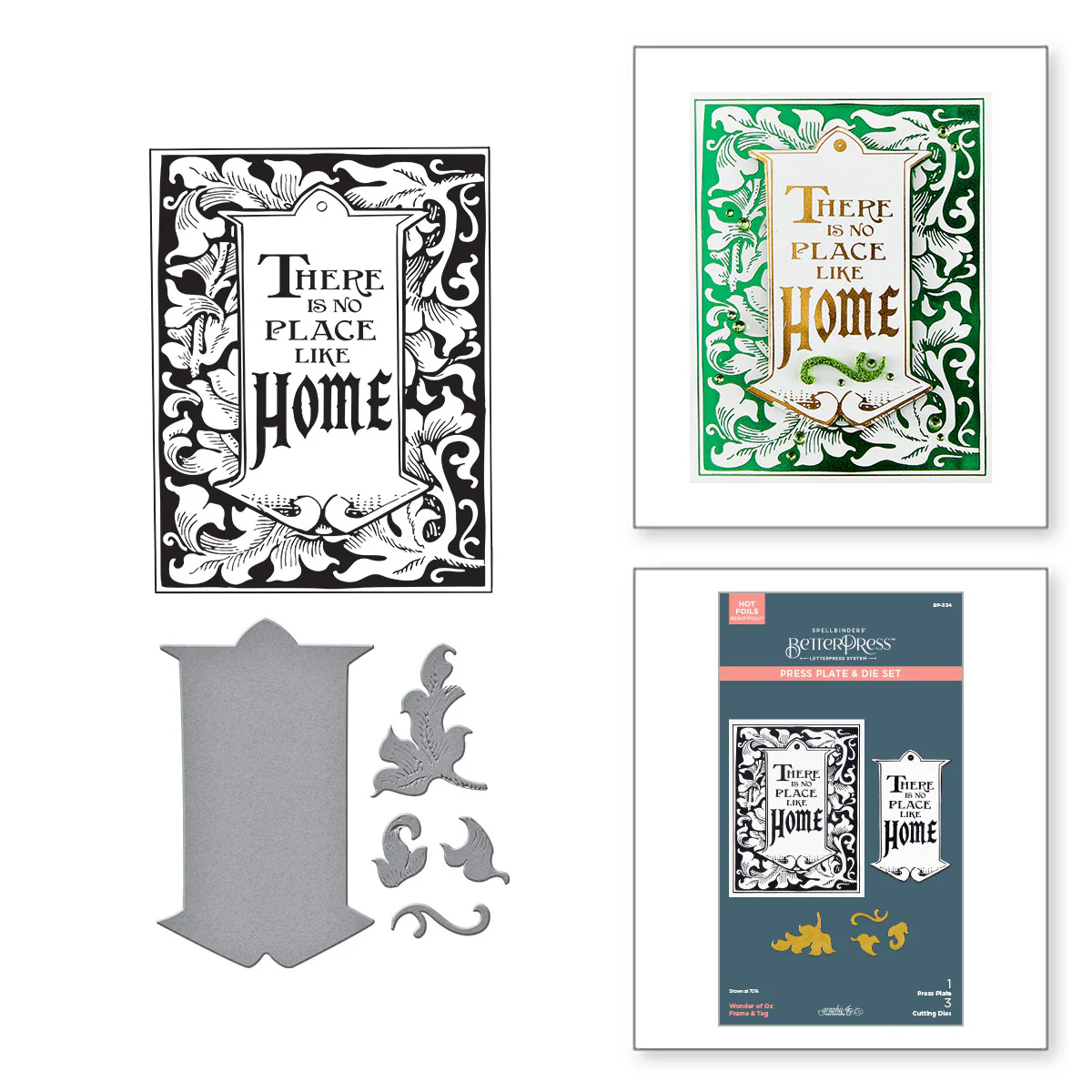 Spellbinders - Wonder of Oz - Tag & Frame BetterPress Plate & Die Bundle