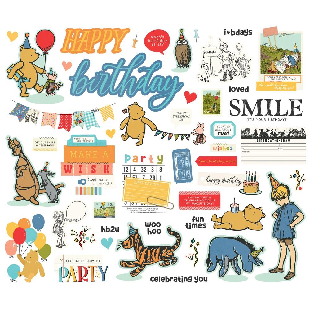 Simple Stories - Say Cheese Classic Pooh Birthday - Bits & Pieces