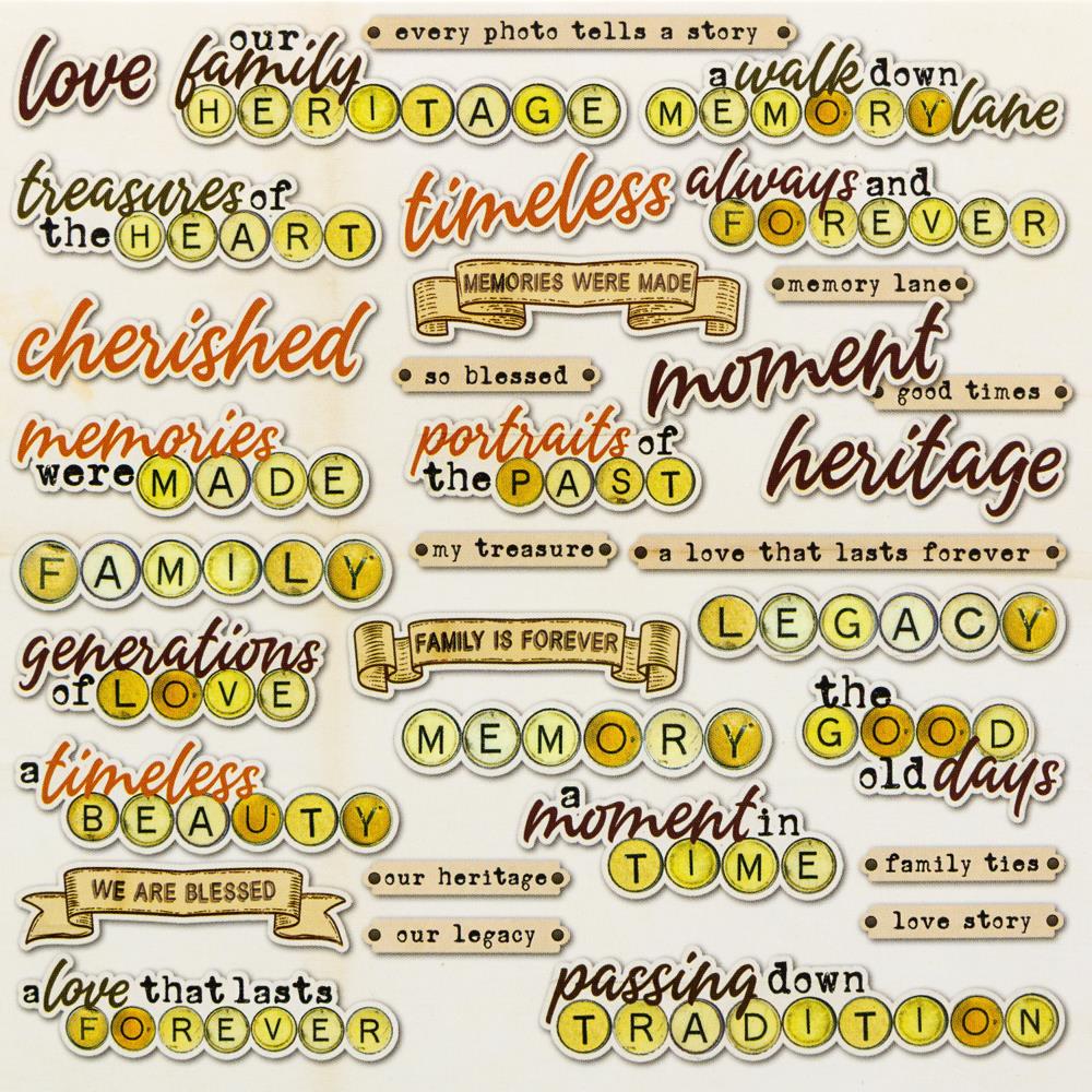 49 and Market - Nostalgic Memories - Chipboard Set