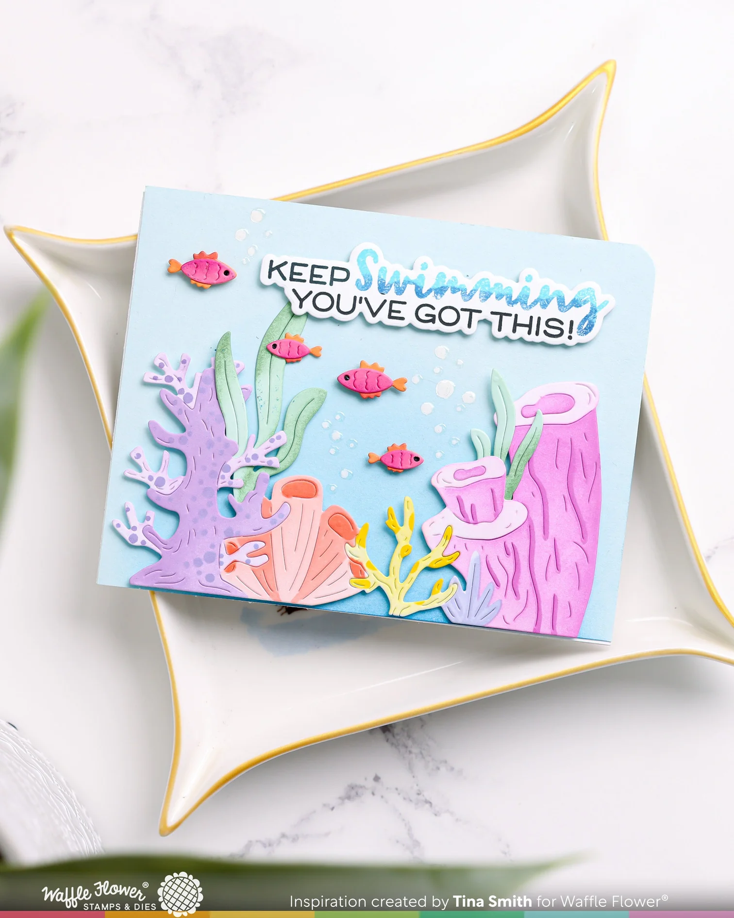 Waffle Flower - Coral Reef Coloring Stencil Set