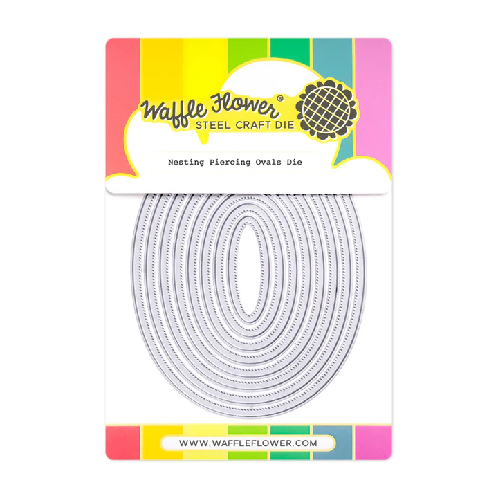 Waffle Flower - Nesting Piercing Ovals Die Set