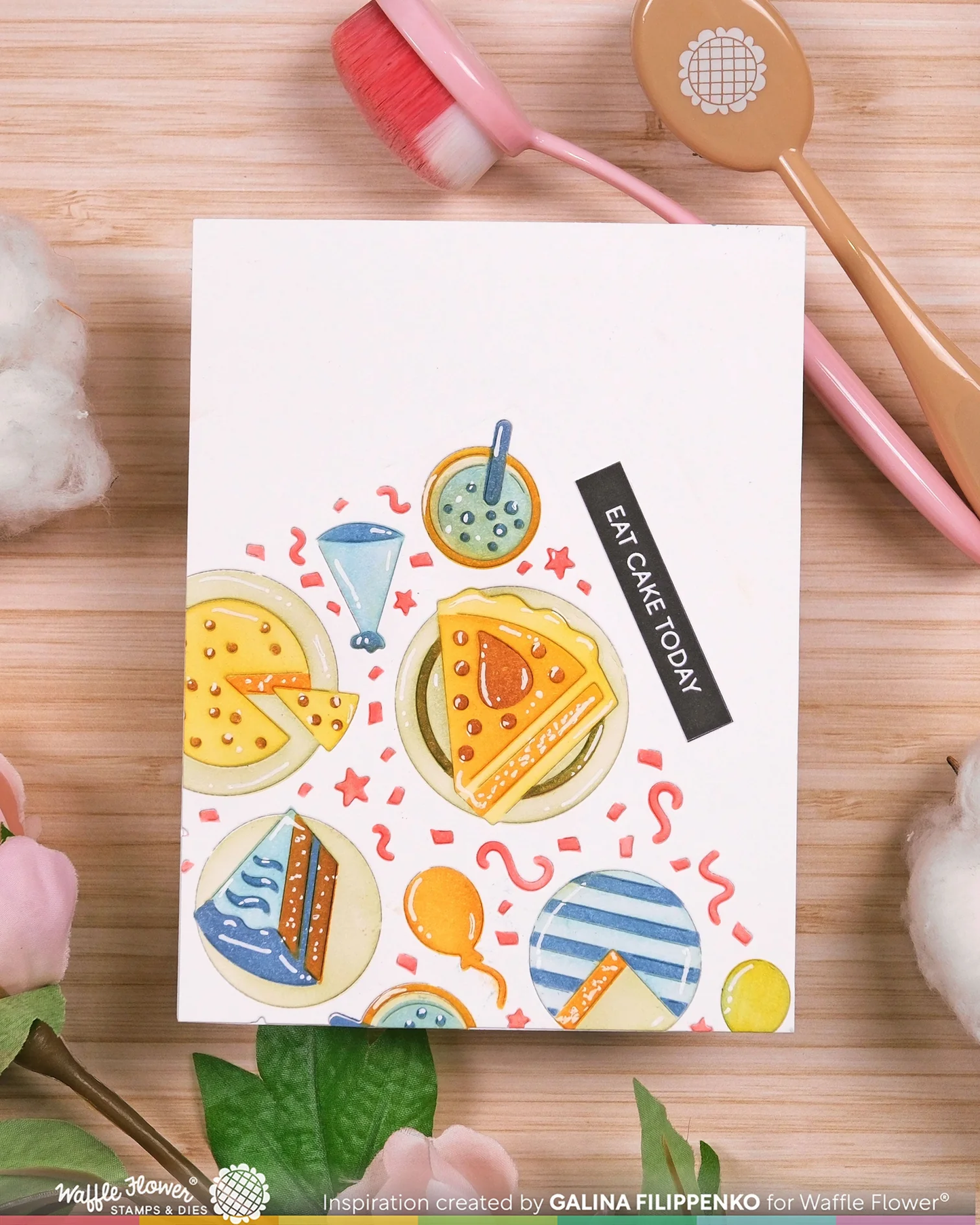 Waffle Flower - Cake Time Stencil Set
