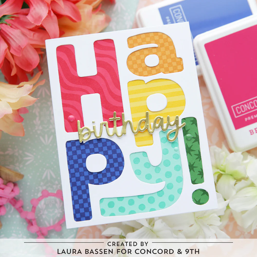 Concord & 9th - Big Happy Patterns Stamp Set