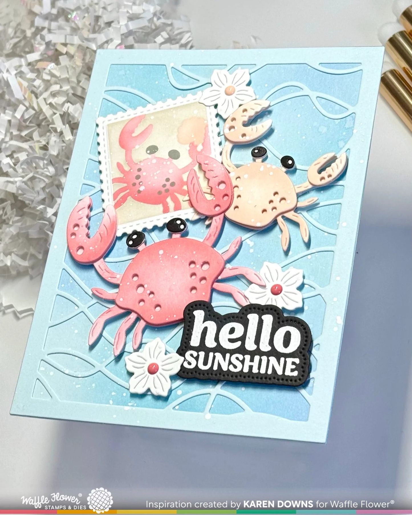 Waffle Flower - Happy Crabs Die Set