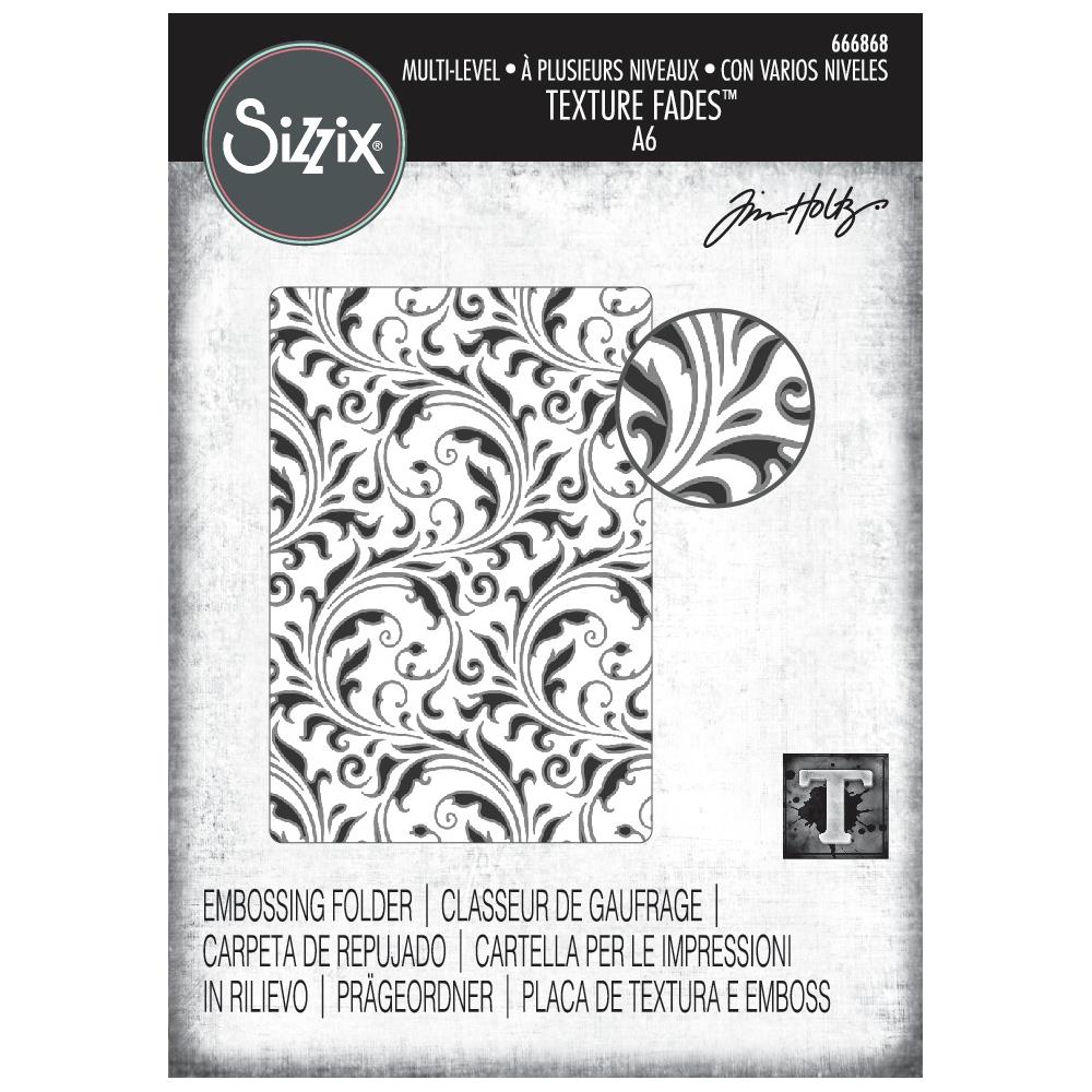 Sizzix - Texture Fades Embossing Folder - Vault Flourish