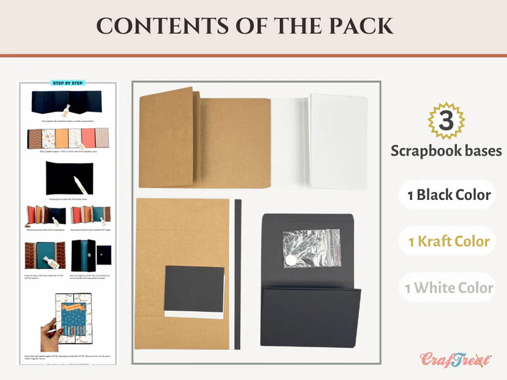 CrafTreat - Blank Quick Folio - Accordion 3 in 1