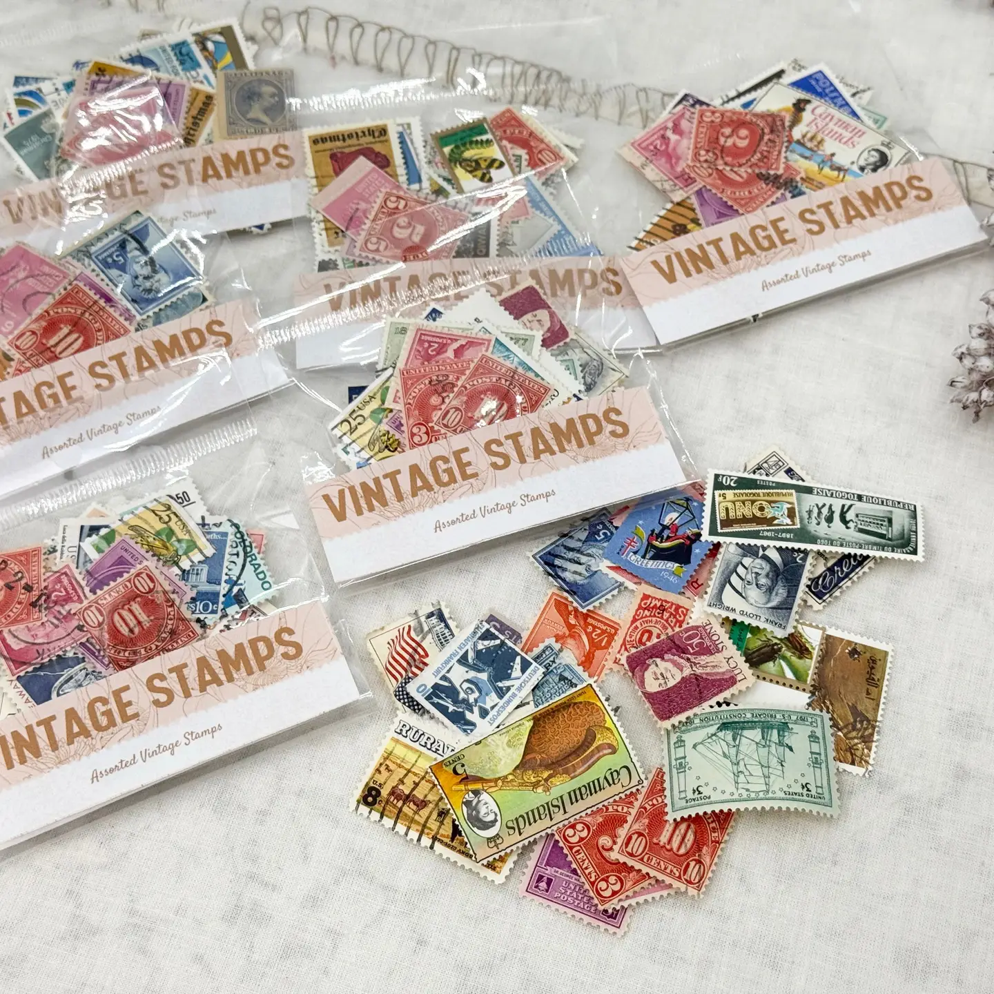 A House of Books - Vintage Stamps