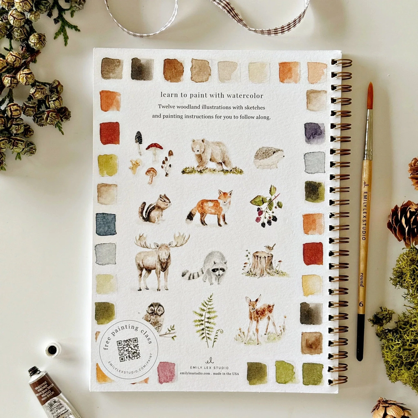 Emily Lex Studio - Watercolor Workbook - Woodland