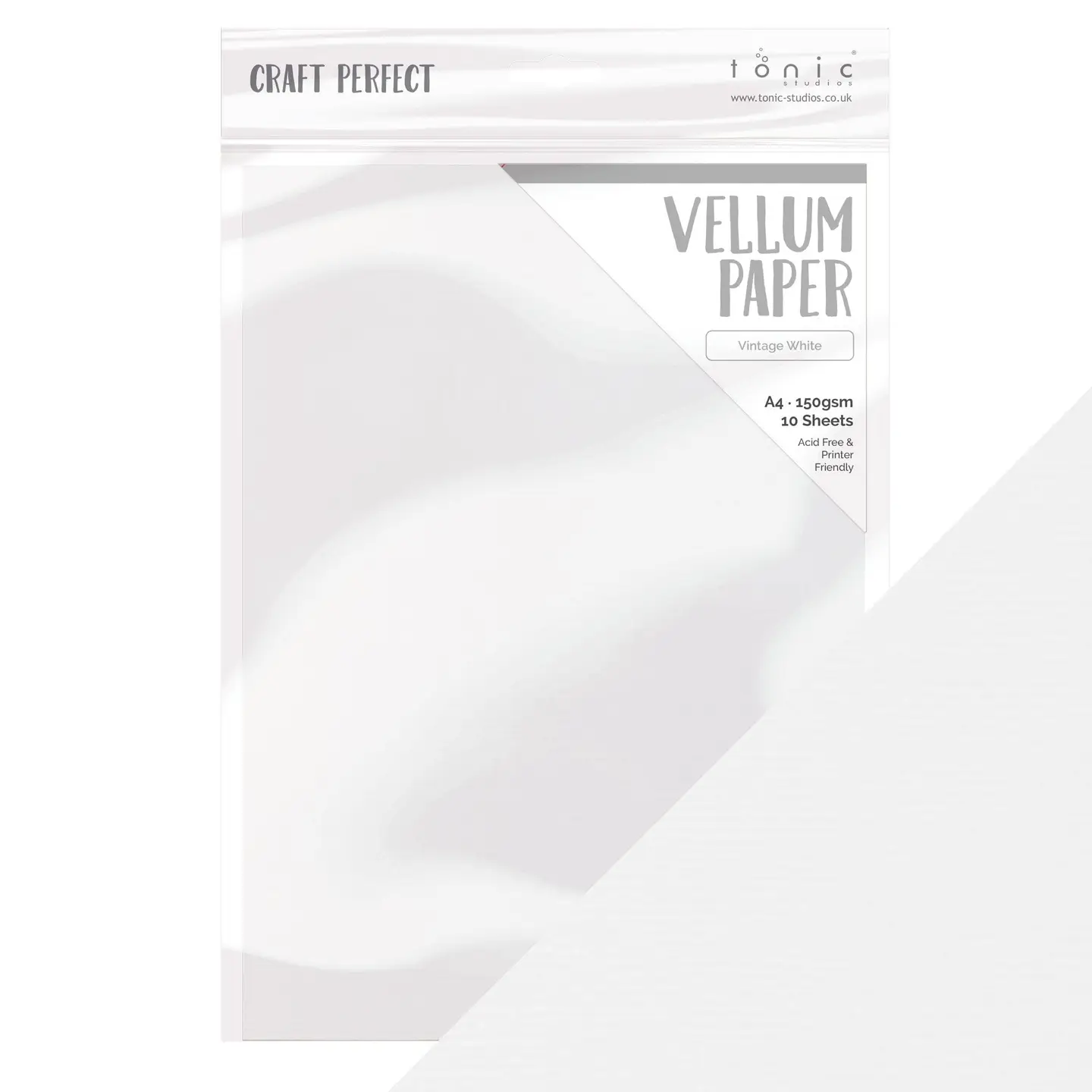 Craft Perfect - Vellum Paper - Vintage White