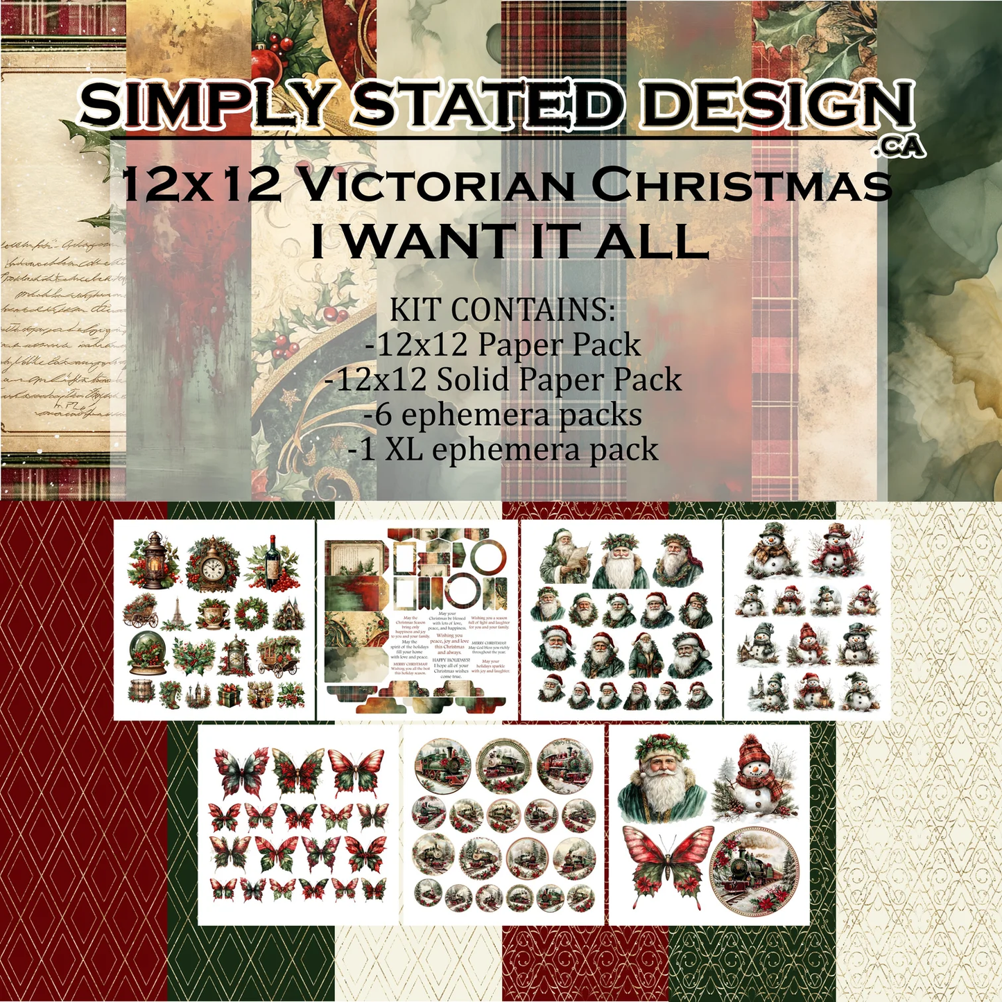 Simply Stated - Victorian Christmas - I Want It All Bundle