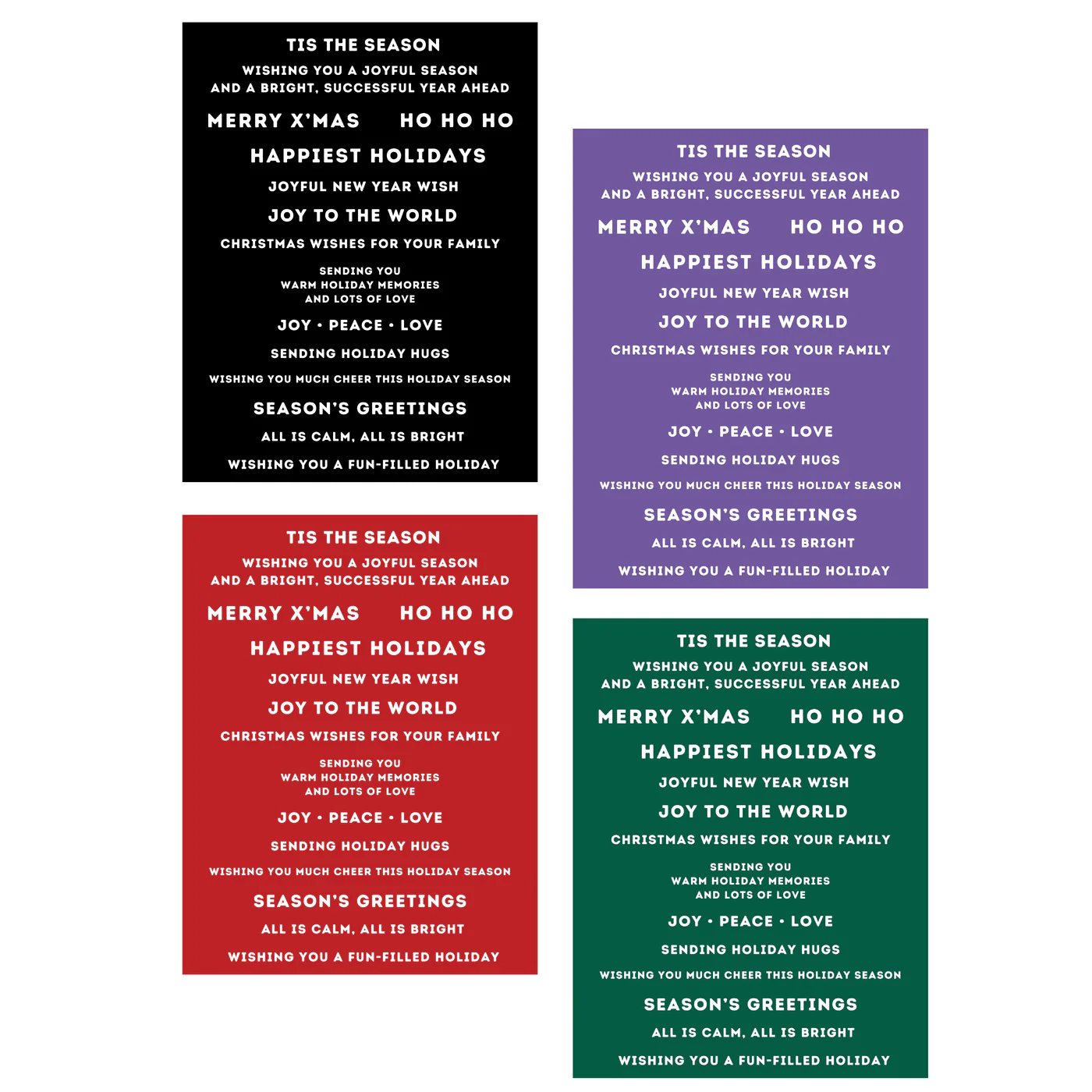 Sunbird Spark - Winter Glow - Sentiment Strips