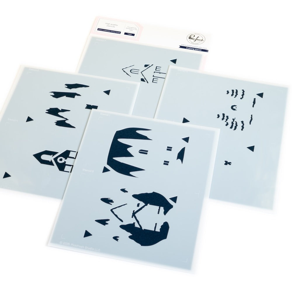 Pinkfresh - Lantern Landscapes Die & Stencil Bundle
