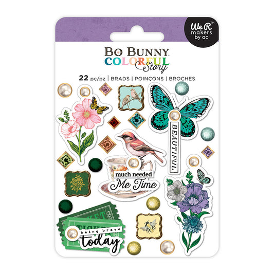 Bo Bunny - Colorful Story - Brads