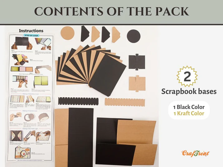 CrafTreat - Blank Precut Album Base - Matchbox Camera