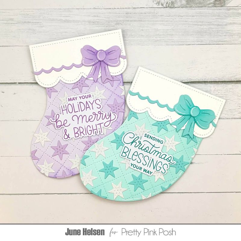 Pretty Pink Posh - Stocking Gift Card Holder Die Set