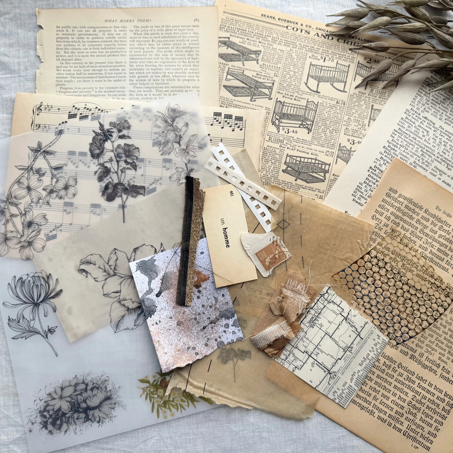 A House of Books - The Art Prompt Kit - Florals