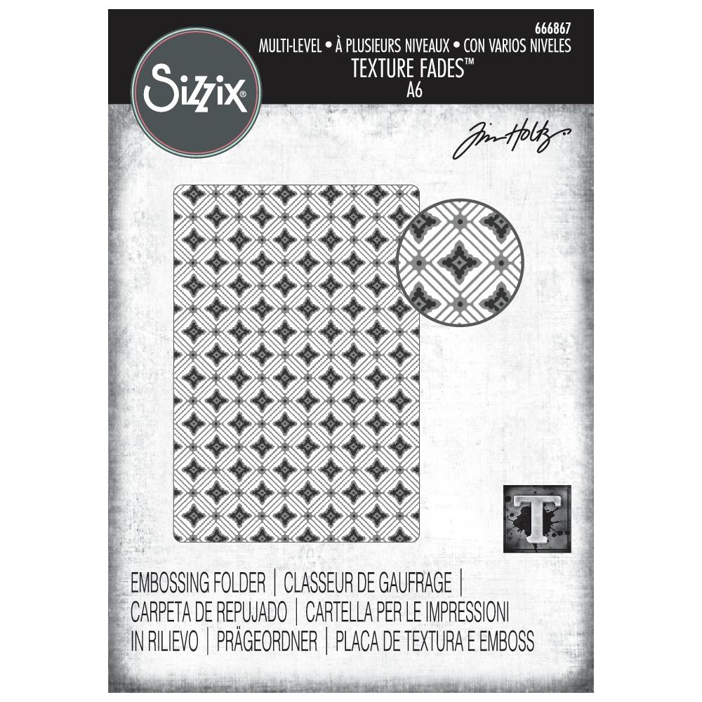 Sizzix - Texture Fades Embossing Folder - Valut Diamonds