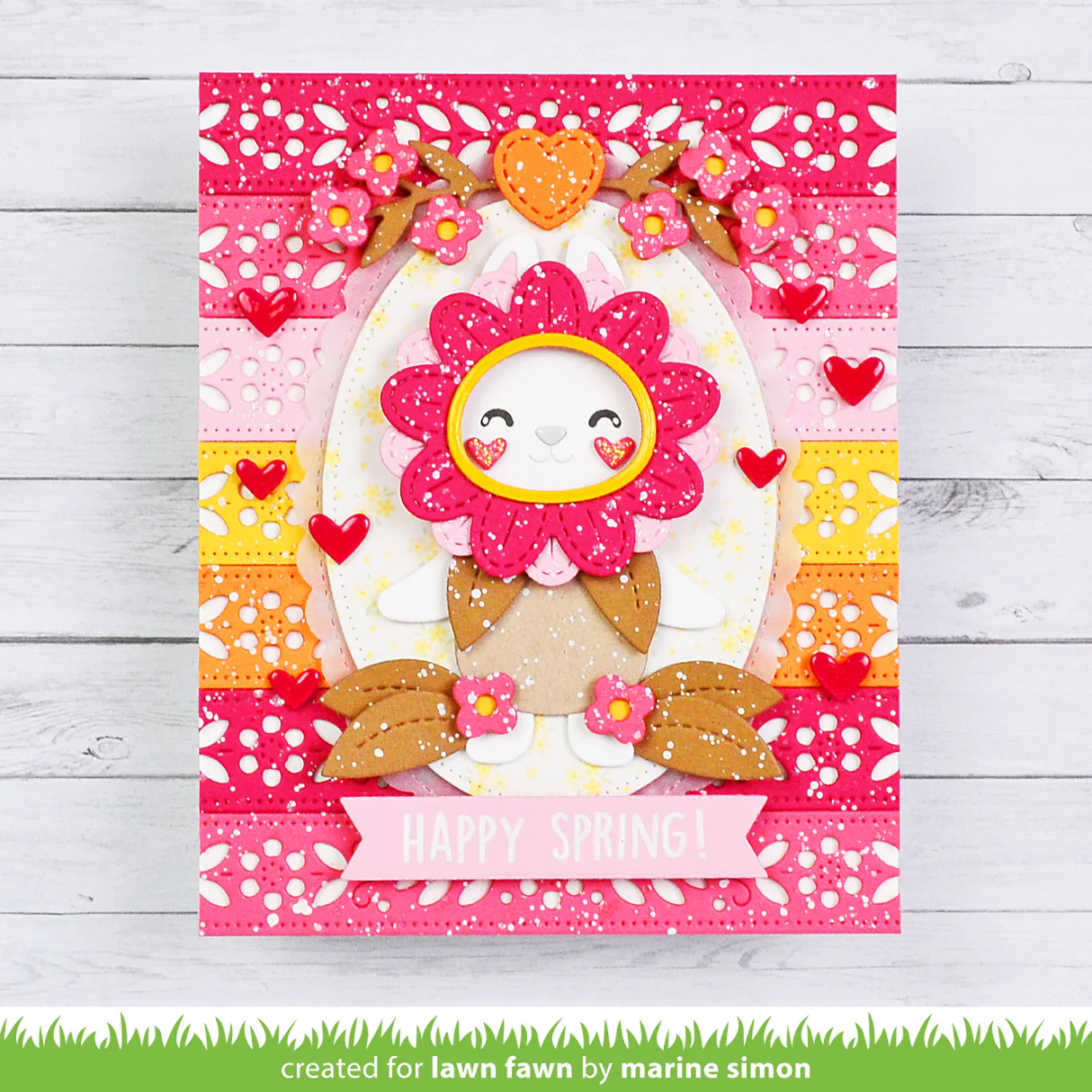 Lawn Fawn - Folksy Sprig Border Die