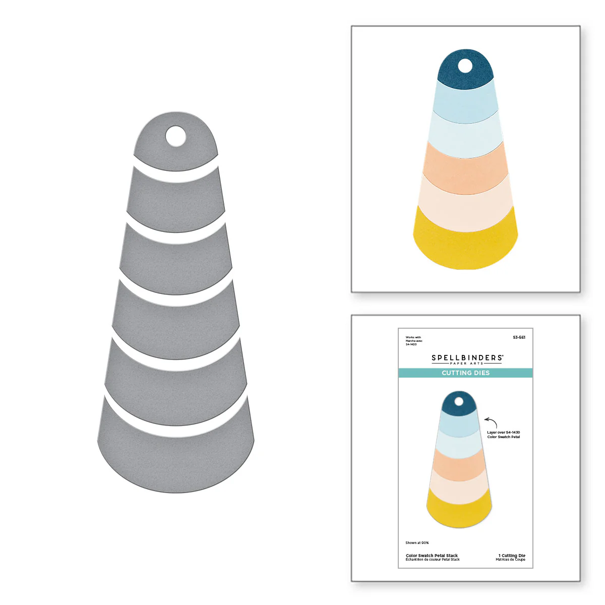 Spellbinders - Color Swatch Petal Stack Die