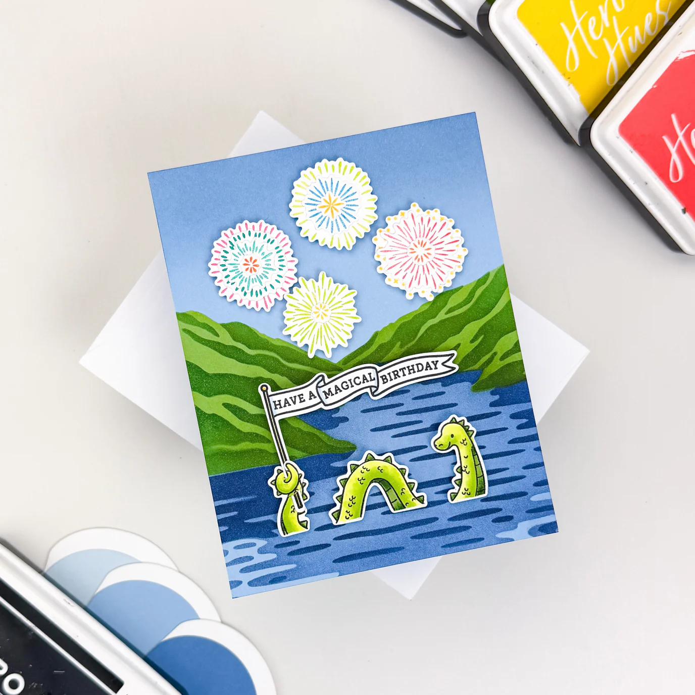 Hero Arts - Lake of Legends Stencil Set