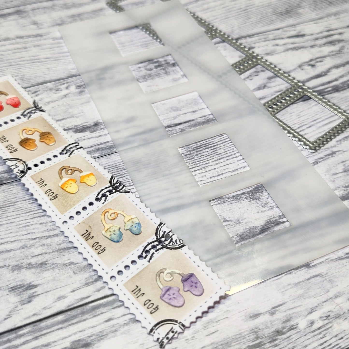 Gummiapan - Stamp Border Stencil