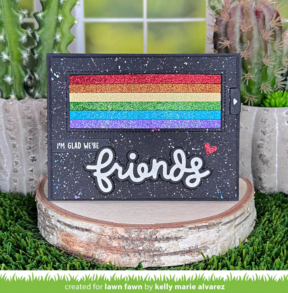 Lawn Fawn - Scripty Friends Outline Add-On Die