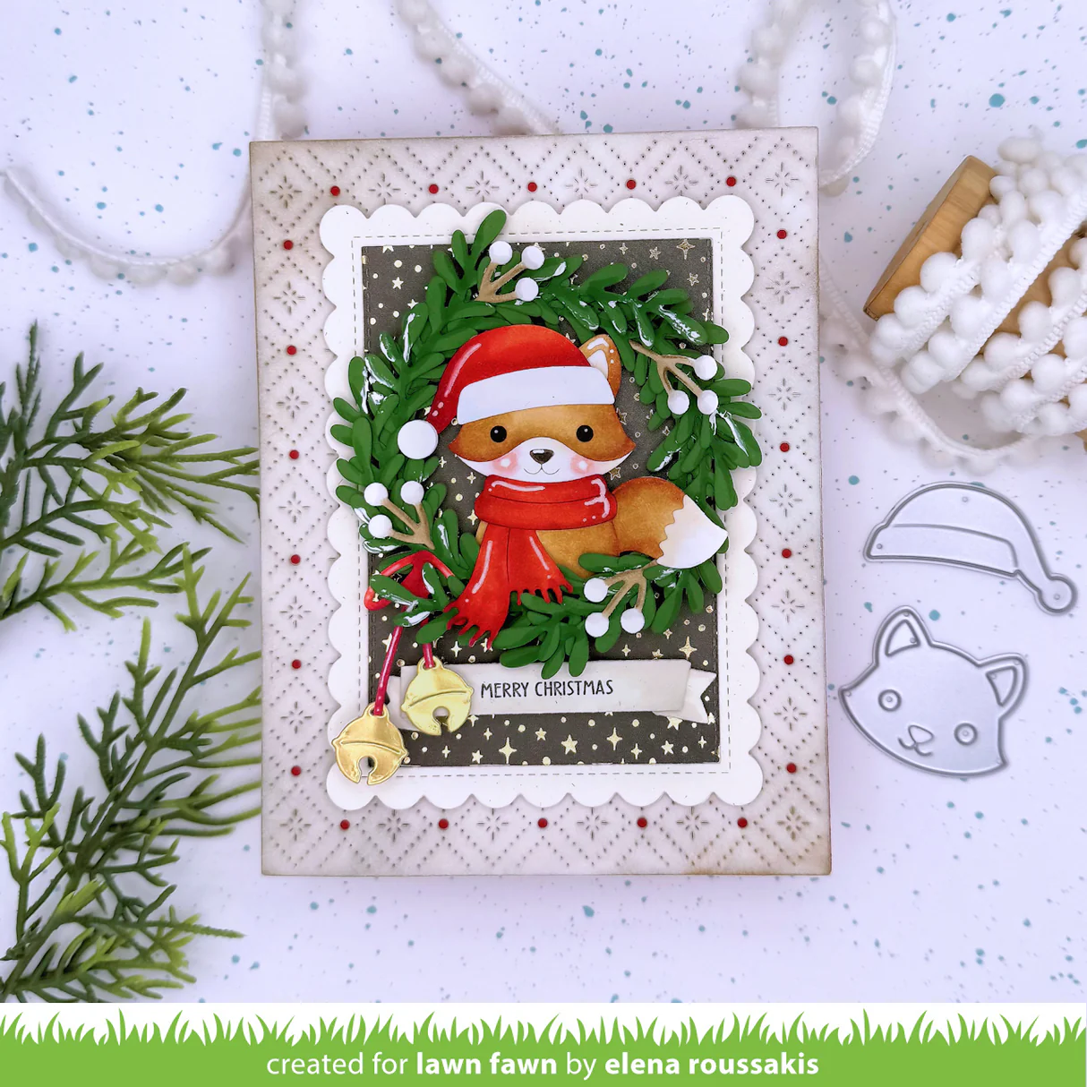 Lawn Fawn - Build-A-Critter Christmas Accessories Die Set