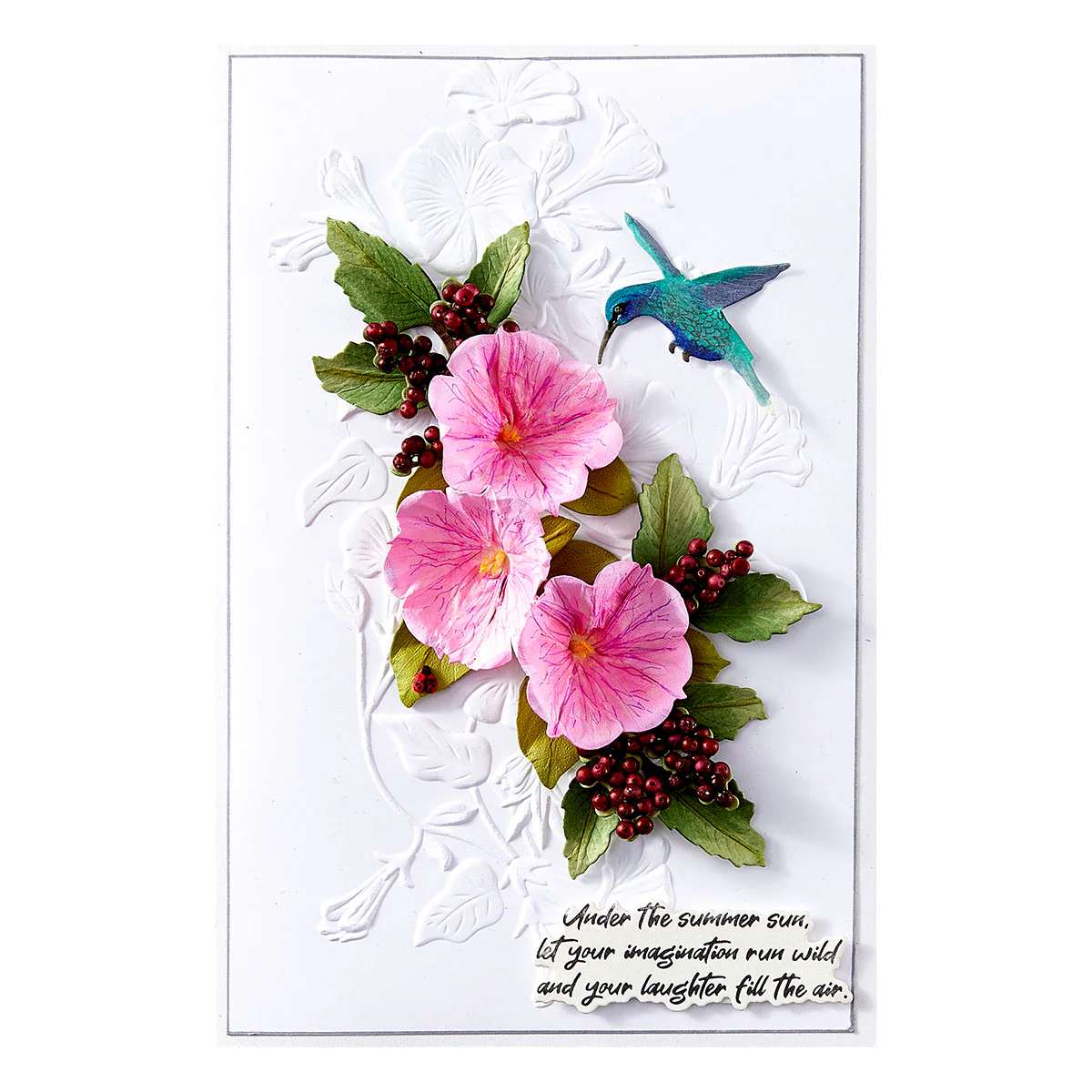 Spellbinders - Petunia and Hummingbird Die Set