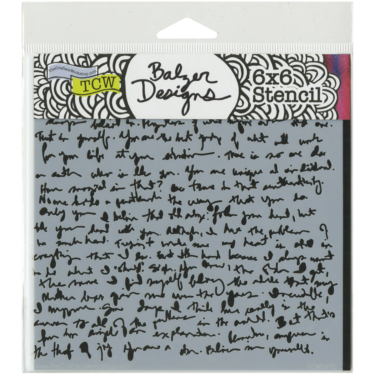 TCW - Stencil - Mini Believe Script
