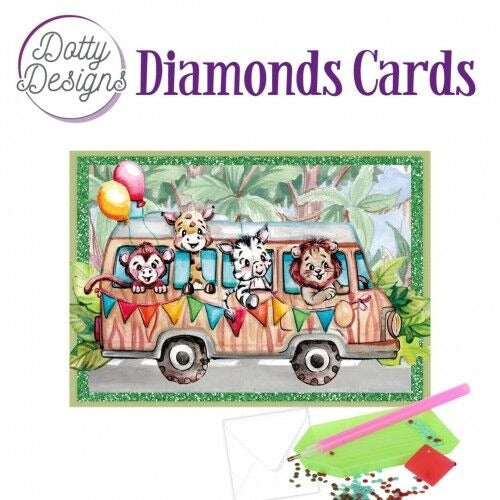 Dotty Designs - Diamond Cards - Jungle Bus