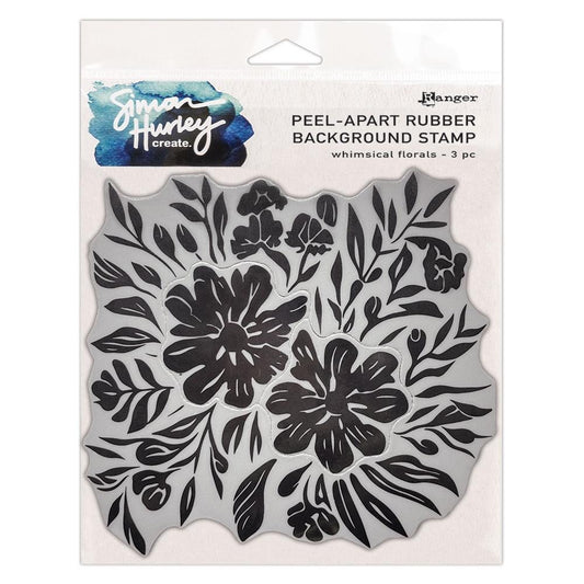 Simon Hurley - Whimsical Florals Background Stamp