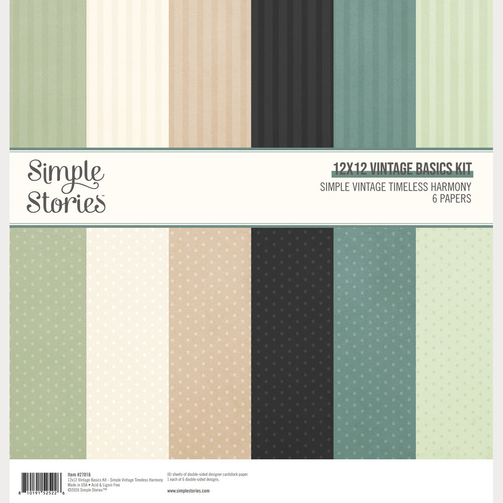 Simple Stories - Simple Vintage Timeless Harmony - Vintage Basics Kit