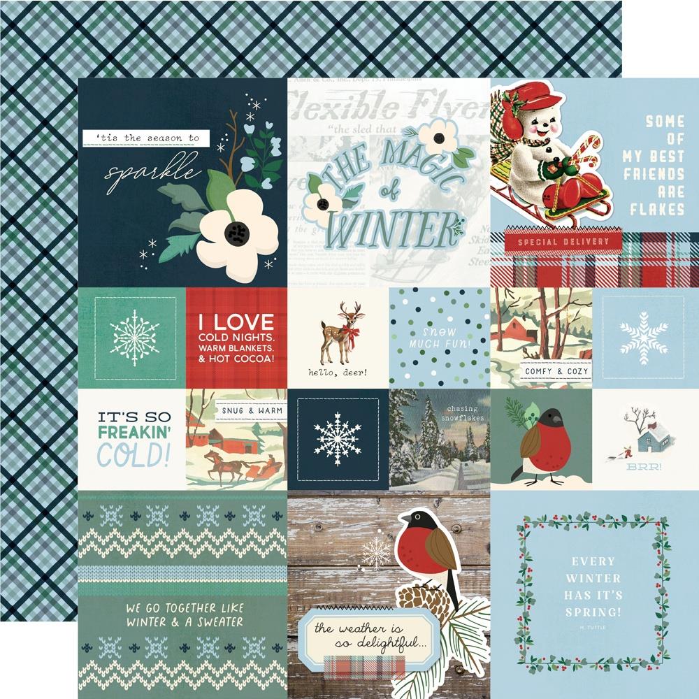 Simple Stories - Simple Vintage Flannel Season - Cardstock: 2x2/4x4 Elements